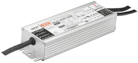 Mean Well HLG-60H-24B LED-driver, LED-transformator Constante spanning, Constante stroomsterkte 60 W 2.5 A 14.4 - 24 V/