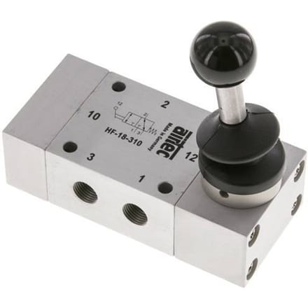 3/2 G1/8'' Handbediende Hefboom Ventiel 0-12bar/0-168psi Airtec