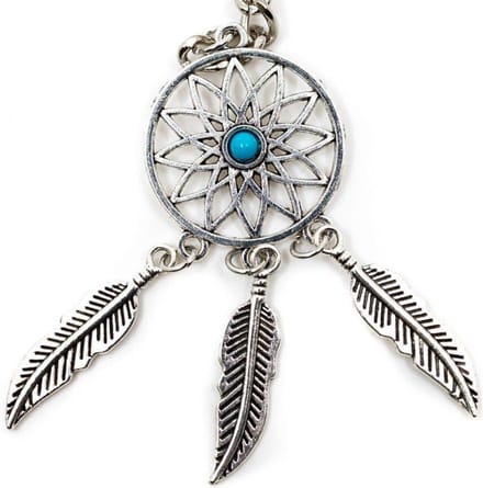 Sleutelhanger Bohemian Dromenvanger met Blauw steentje
