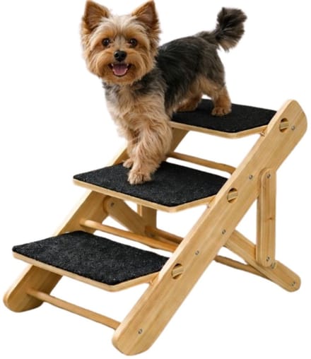 Hondentrap en Loopplank – Verstelbaar – Inklapbaar – 34-40 cm