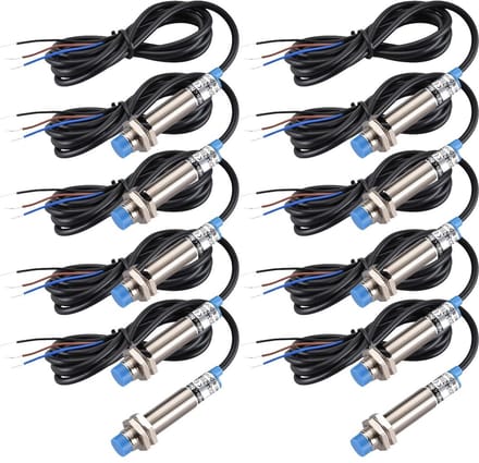 Allecto - Inductieve naderingsschakelaar - 4 mm detectie - Voedingsbeveiliging - Normaal open - Sensor met rode led - Model...