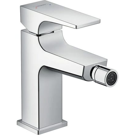 Hansgrohe Metropol single lever bidet mixer with lever handle and push-open waste 32520000