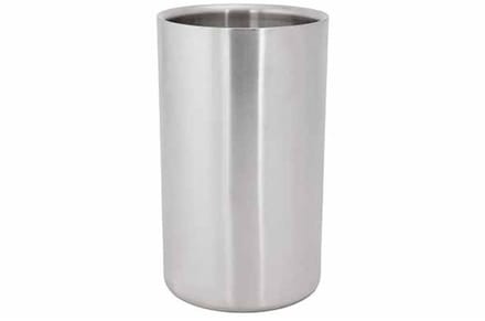 Brushed Silver Wijnkoeler D12xh18cm