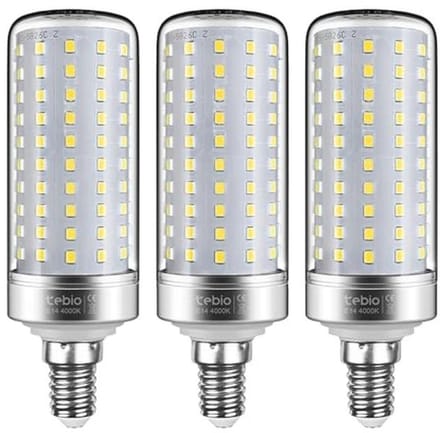E14 LED-lampen 25 W, 4000 K neutraal wit, 2500 lm, niet dimbaar, energiezuinig, set van 3