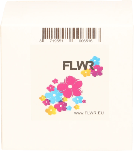 FLWR - Printetiket / 99019 / Wit - Geschikt voor Dymo