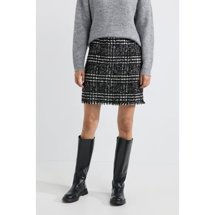 Josephine & Co Arthur Skirt Print Black Maat: 42 | Mini Rokken Outlet | Dames | Zwart