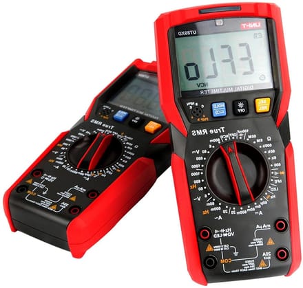 Digitale Multimeter - Spanningstester Stroommeter - Elektrische metingen uitvoeren - True RMS meting - 1000V 20A - Grijs