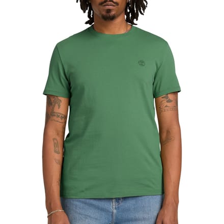 Timberland Slim Fit T-Shirt Met Geborduurd Logo, Groen