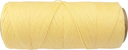 Macramé Koord - LICHT GEEL / LIGHT YELLOW - #01 - Waxed Polyester Cord - Klos ca. 173mtr - 1mm Dik