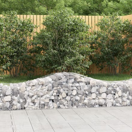 vidaXL - Schanskorven - 20 - st - gewelfd - 200x50x40/60 - cm - ijzer