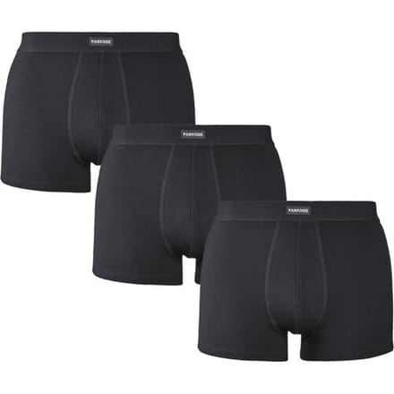 PARKSIDE Set van 3 heren boxers (Zwart, M)
