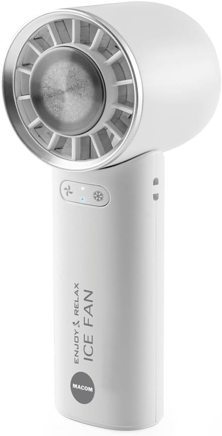 Draagbare Mini Ventilator - Persoonlijke Koeler - Persoonlijke Verkoeling - Innovatieve Koelfunctie - 5.5 x 6 x 16.2 cm - Wit