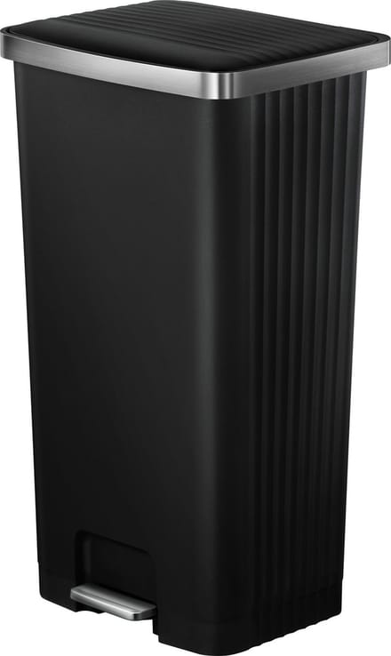EKO - Hana 2 Pedaalemmer 90 liter - Plastic - zwart - Prullenbak