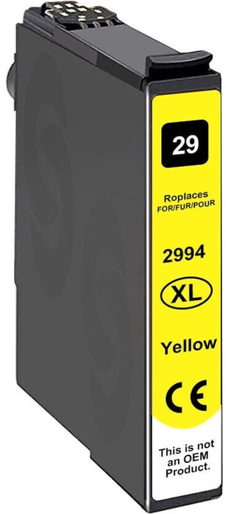 26XL Geel - Huismerk inktcartridge compatible met Epson Expression Premium XP 510 / Epson Expression Premium XP 520 / Epson Expression Premium XP 600 / Epson Expression Premium XP 605 / Epson Expression Premium XP 610 / Expression Premium XP 615