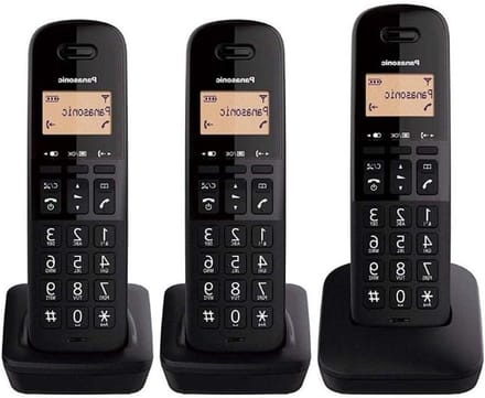 Draadloze Telefoon - Trio Set - Thuis Bellen - Valbestendig Ontwerp - 3 Handsets - Zwart