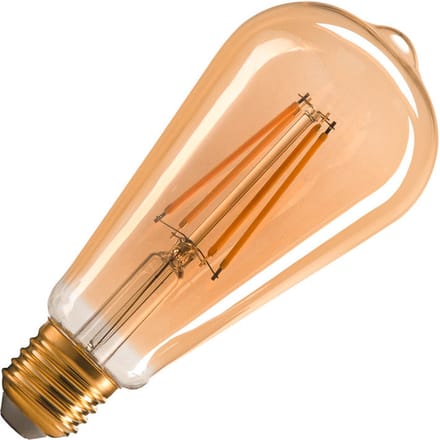 Slv St64 Gouden Led Filament Lamp E27 7.5W 2500K Cri90 - 1005265