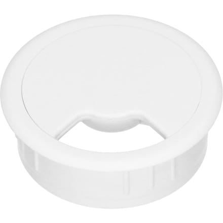 60mm Witte Bureau Kabeldoorvoer - 49.80.021 [2 Stuks]