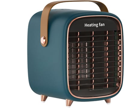 Elektrische keramische ventilatorkachel in retrodesign
