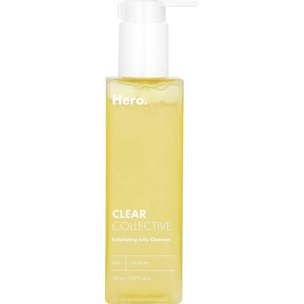 Hero Cosmetics, Clear Collective, Nettoyant Gelée Exfoliante, 5,07 fl oz (150 ml) beige
