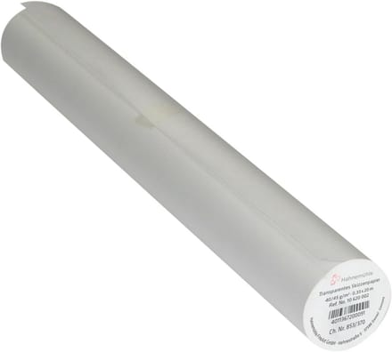Transparant schetsrol 0,64 x 20 m - Glad oppervlak voor contrasterende lijnen