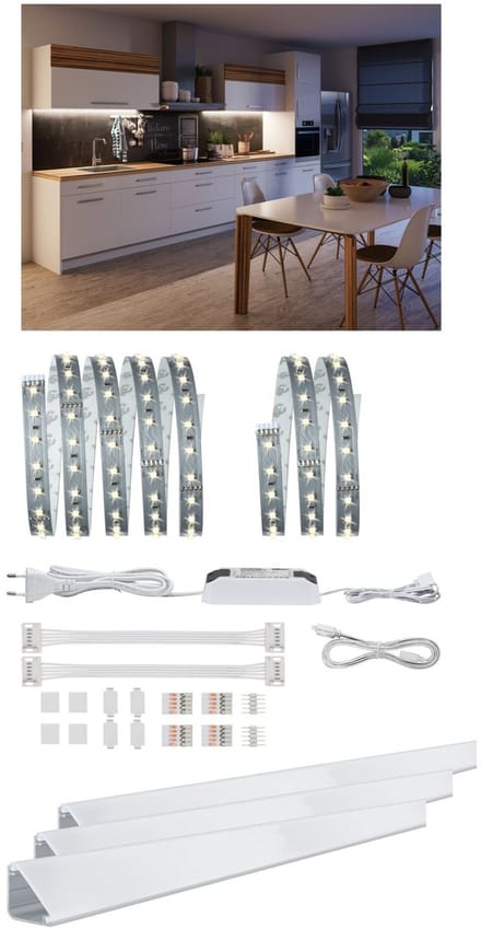 MaxLED 500 Set Keuken Comfort wandmeubel 1,5m 9W 550lm/m 2700K 20VA