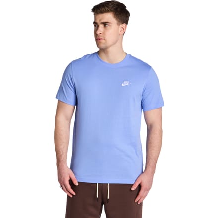 Nike T-shirt Heren Club Tee Blauw - Maat S