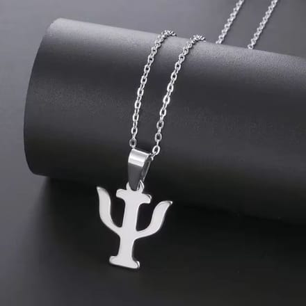 Ketting met hanger Joodse kandelaar zilverkleur
