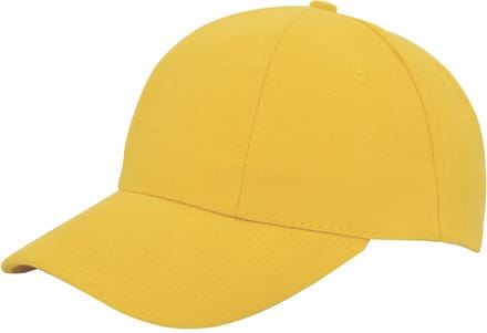Benza - Luxe Turned Brushed Baseball Cap Baseballcap - Geel