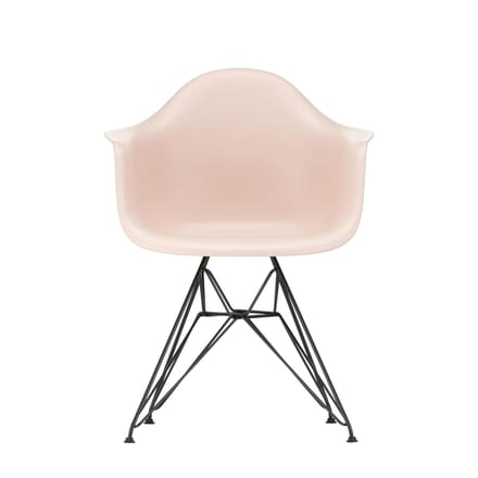 Vitra DAR Eames Plastic Armchair - zachtroze RE - zwart