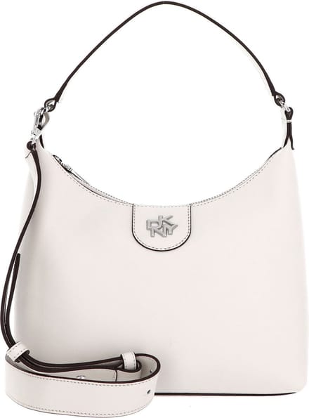 DKNY Schoudertas Handtas Carol MD Pouchette Pebble Crème