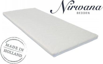 80x220 Premium Witte Nirwana Bedden Tijk + Rits (Topper)