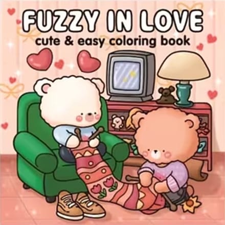 Fuzzy in Love - Kleurboek voor alle leeftijden - 24 pagina's