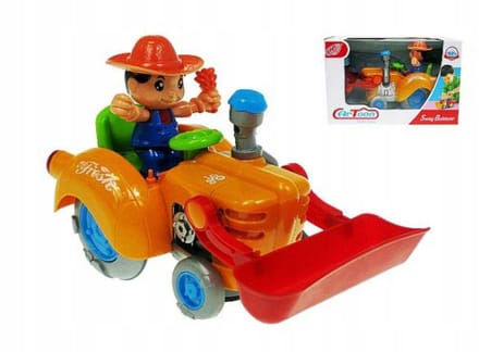 Dansende Graafmachine 22cm met Licht & Geluid - Veilig Plastic, 3+ Jaar