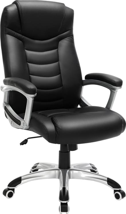 Nancy's Luxe Design Manager Bureaustoel - Ergonomische Directiestoel - Kunstleer - Zware Belasting