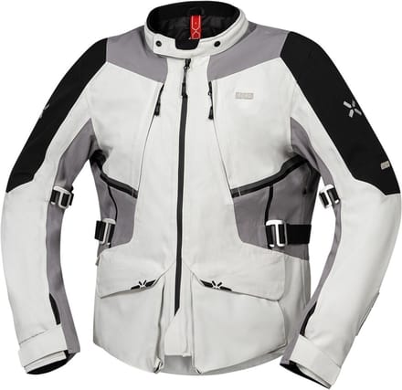 IXS Tourster-STX 1.0 Waterdichte Grijs Textiele Motorjas - Jas