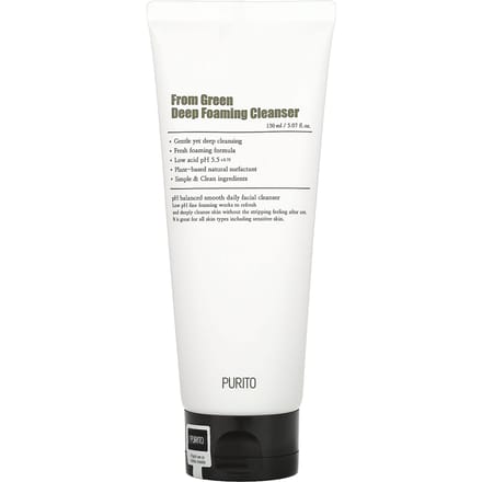 Purito, From Green Deep Foaming Cleanser, 5.07 fl oz (150 ml) gray