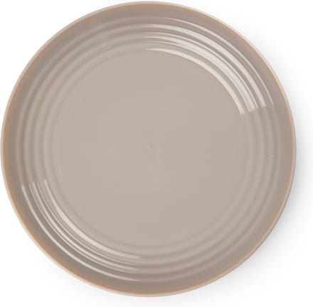 PlasticForte Rond bord/camping bord - D22 cm - beige - kunststof