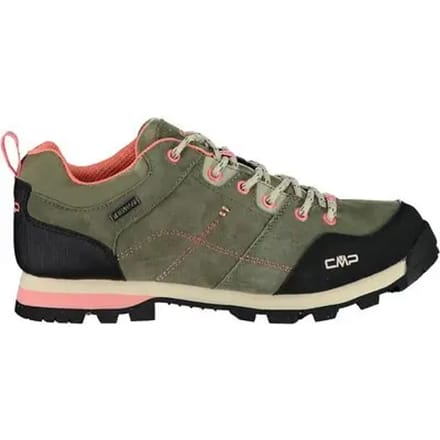 Cmp Wandelschoenen Low Alcor Dames Leer Khaki/zwart Maat 40