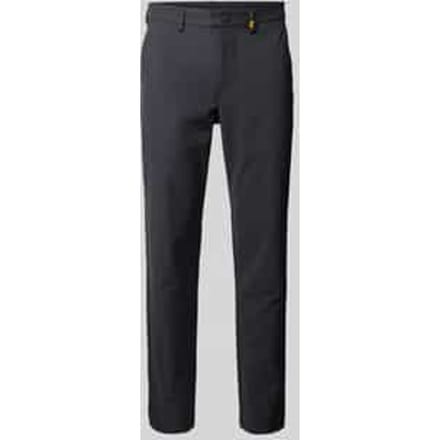 Broek met labeldetail, model 'Steve'