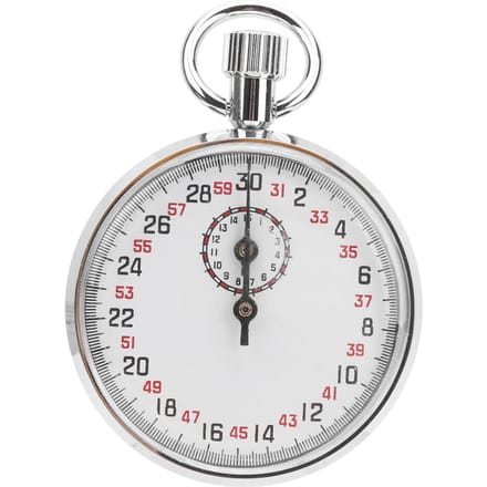 Chronomètre mécanique rond pour le sport, chronomètre de course, équipement d'enseignement de la physique white