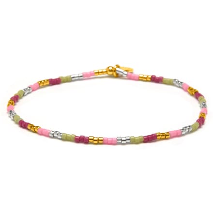 Luxenter Armband van veelkleurig glas met 18k geelgouden afwerking - Limcus