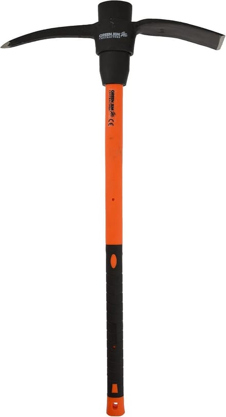 Pick Axe - Graafbeitel Schop - Harde Grond Breken - Glasvezelsteel - 89cm Lengte - Oranje