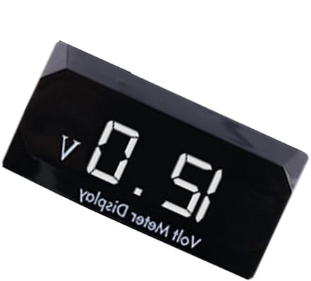 Spanningsmeter - Led display - Voertuig controle - Waterdicht ontwerp - 12 Volt - Wit licht
