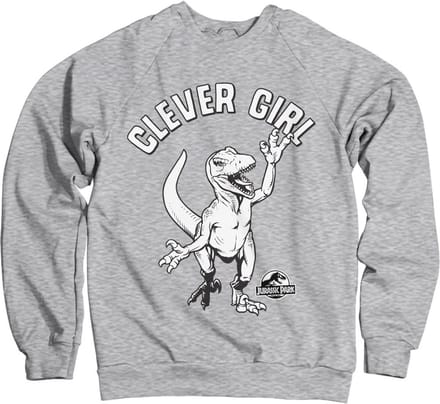 Jurassic Park Clever Girl-sweatshirt, heathergrijs