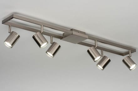 Lumidora Opbouwspot 73334 - MASON - 6 Lichts - GU10 - Staalgrijs - Metaal