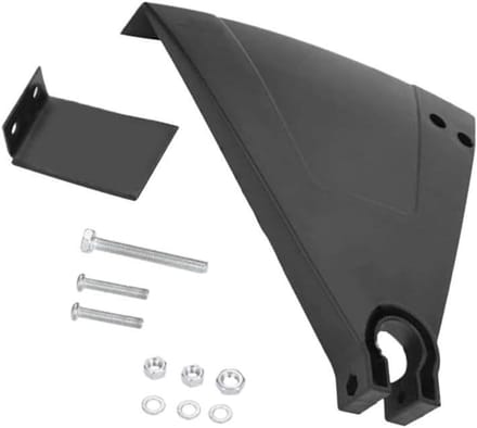 Grasmaaier Bescherming - Kunststof Schild - Veilig Werken - Exacte Pasvorm - 25mm As - Zwart