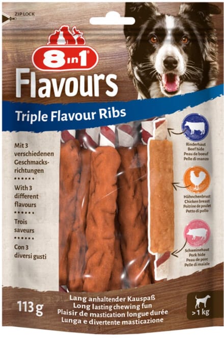 8in1 Triple Flavour Ribs - 10 x 6 stuks - Voordeelverpakking