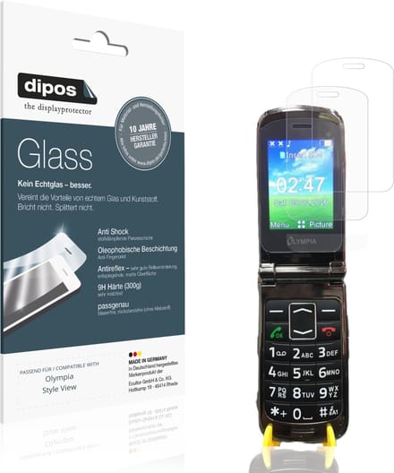 dipos – 2x Matte Pantserfolie geschikt voor Olympia Style View | 9H Screenprotector