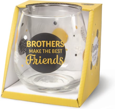 Wijn - Waterglas Brother  Proost!