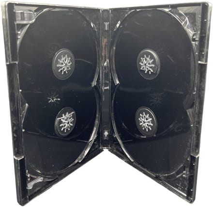 Dailygoody - Dvd Case - Multi 4 - Zwart - 4-Way Multibox - Voor 4
